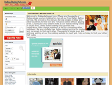 Tablet Screenshot of italiandatingnet.com